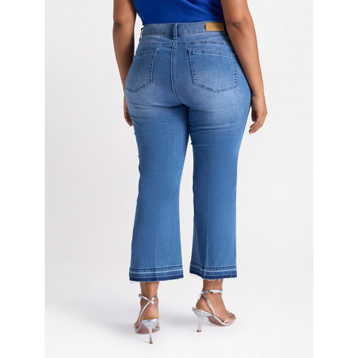Fiorella Rubino - Vaqueros cropped - Azul