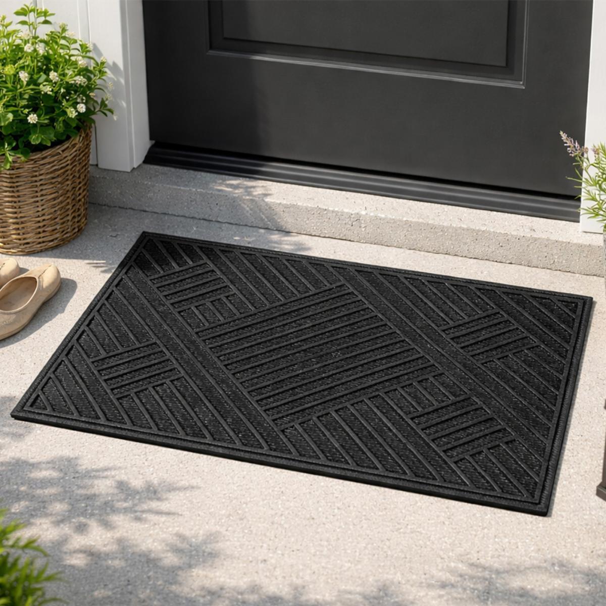 Paillasson géométrique, tissé kilim, graphique et épuré, SILEX