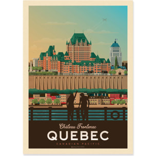 Affiche - Quebec - Olahoop Travel Posters