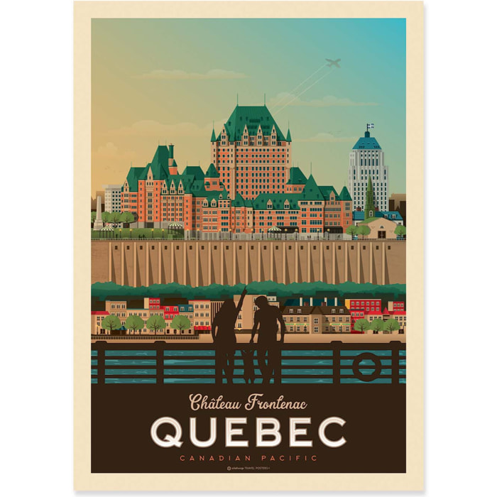 Affiche - Quebec - Olahoop Travel Posters