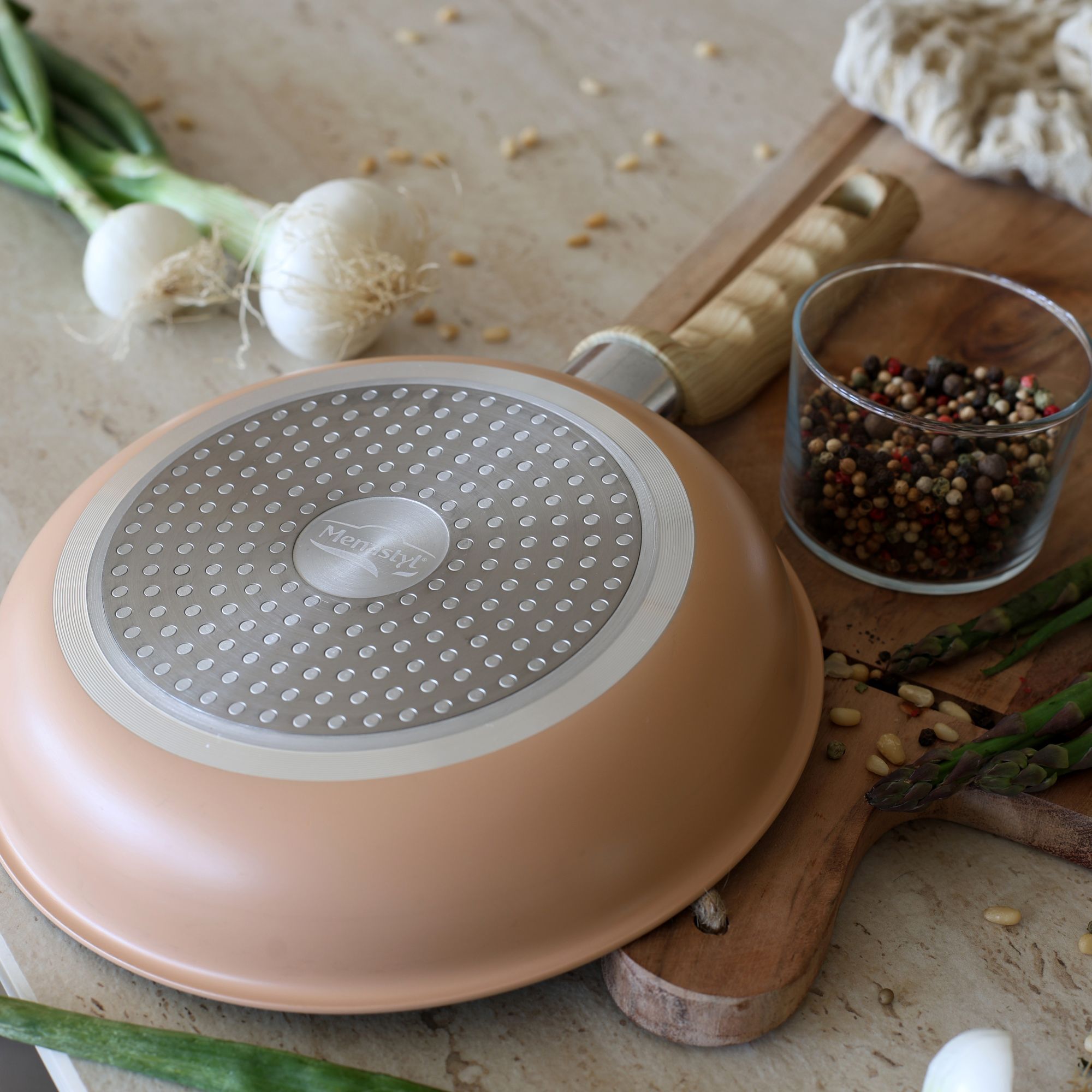 Lot de 3 poêles en acier inoxydable - tous feux EASYNOX