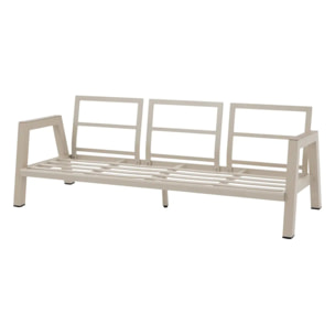 Salon de jardin "Axiome" argile 5 places en aluminium texaline et oléfine