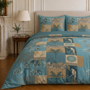 Parure housse de couette 100% microfibre motif tropical - SURINAME