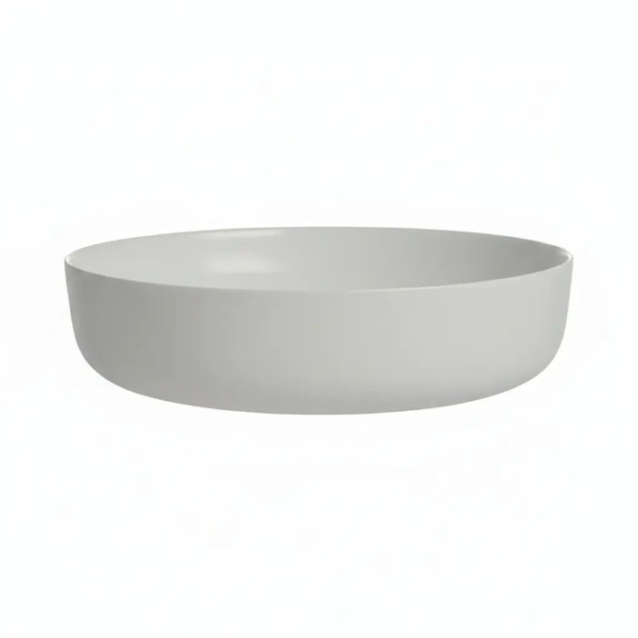 Plat rond gris 30 cm en opale - Smart Cuisine Wavy Granit - Luminarc