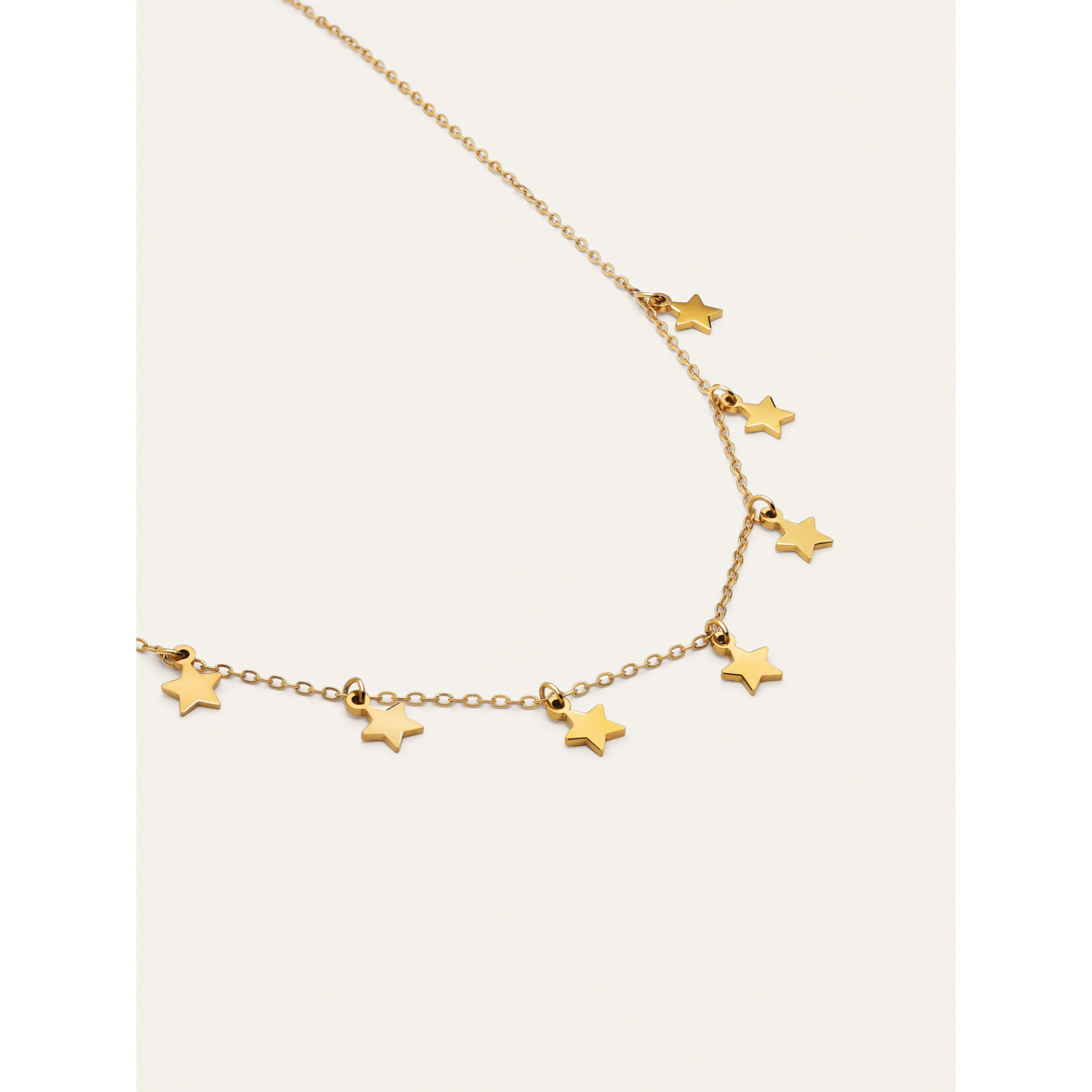 Collana Mini Stars Acciao Placcato Oro