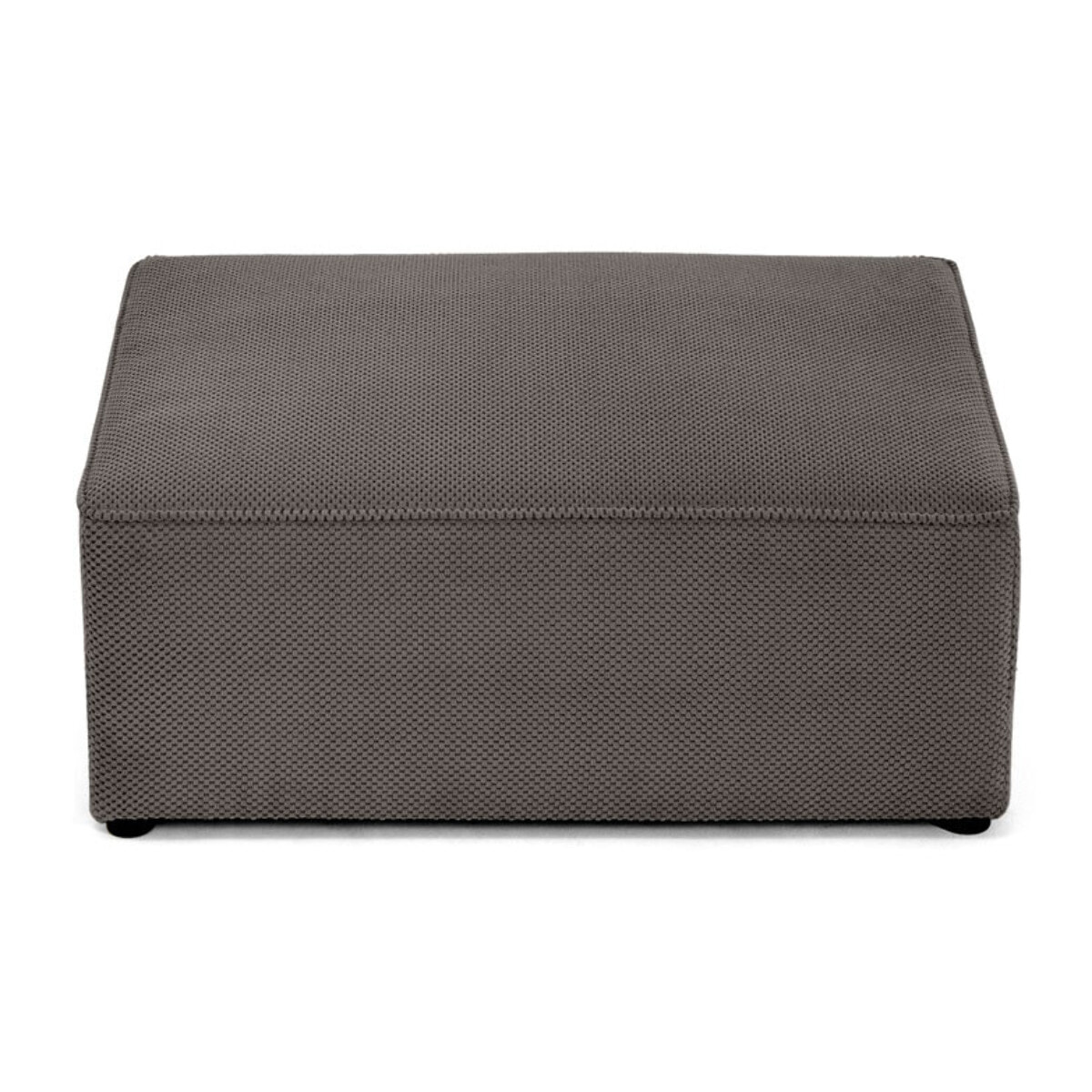 Topaze - pouf - en velours texturé - Gris
