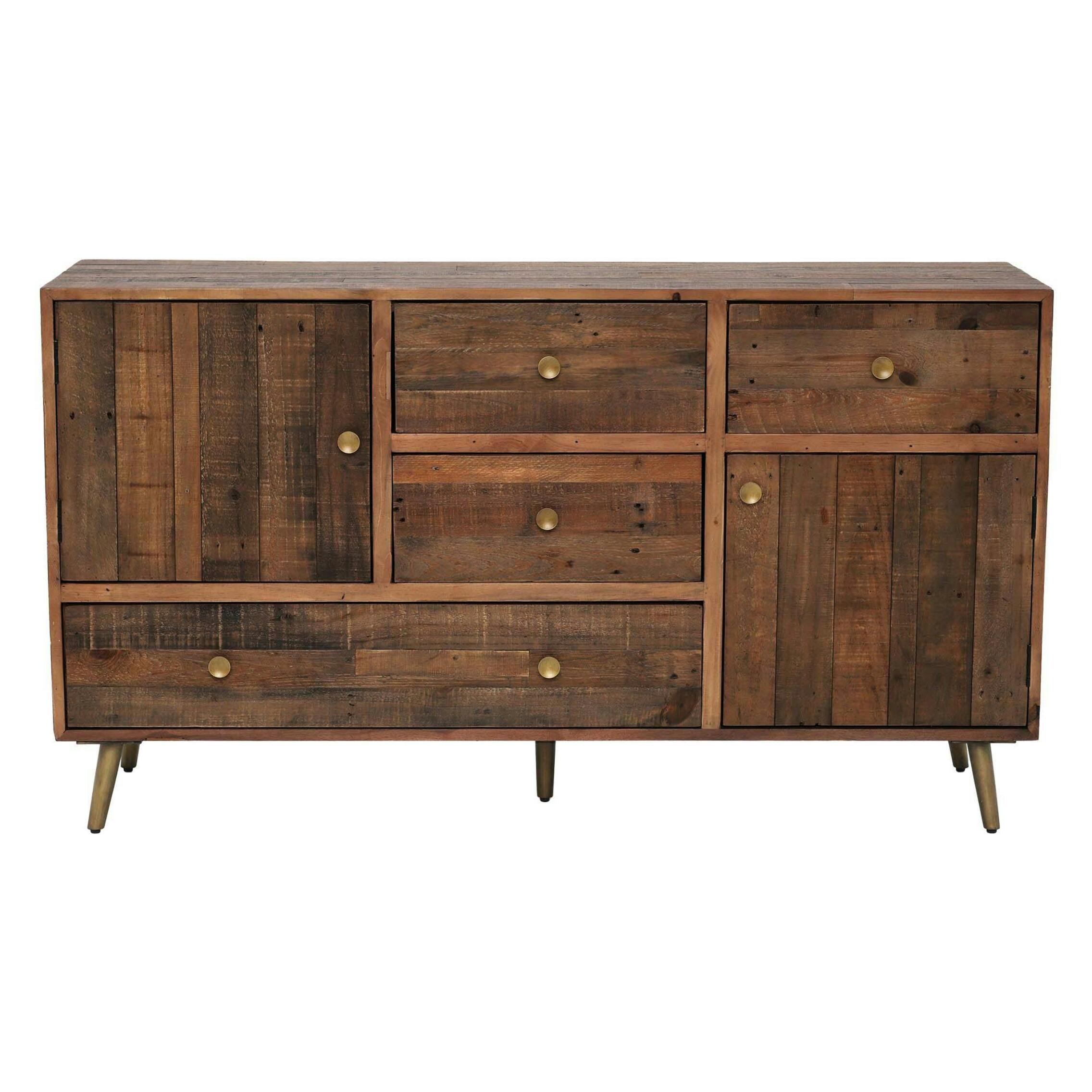 Buffet 152 cm en bois recyclé ADELAIDE
