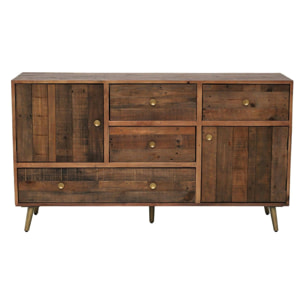 Buffet 152 cm en bois recyclé ADELAIDE