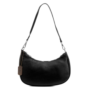 Asso borsa a mano, in vera pelle finitura dollaro.