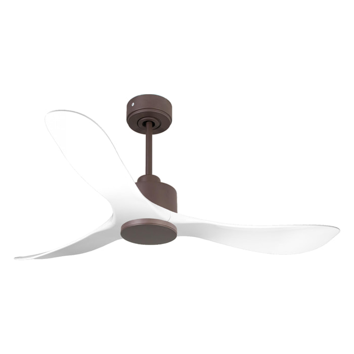 Ventilateur de plafond Réversible  Thermostat Wifi Moteur à courant continu Toits en pente Télécommande Hypersilence Mémoire