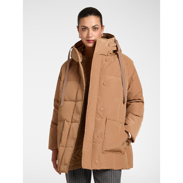 Elena Mirò - Piumino in nylon trapuntato - Beige