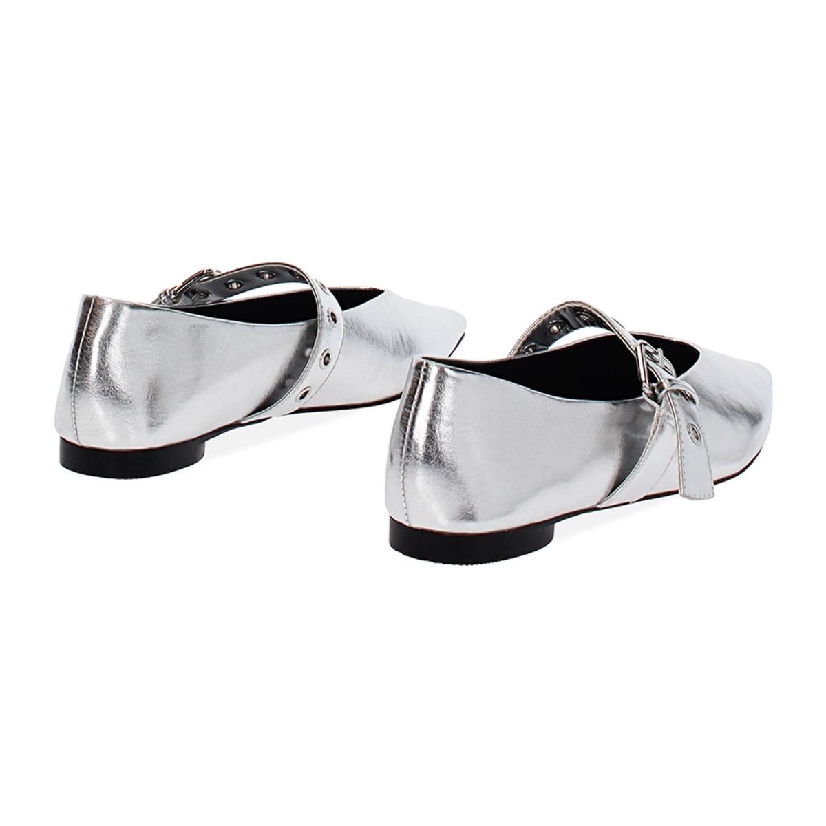 Ballerine donna silver a punta