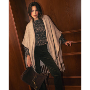 Pantalón de terciopelo efecto piel de melocotón