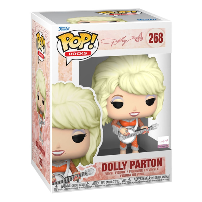 Dolly Parton Pop! Rocks Vinile Figura 9 Cm Funko