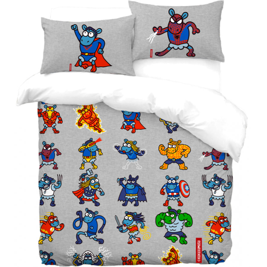 Funda Nórdica Super Heroes - 100% algodón - 150 hilos