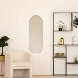 Miroir "Selena" en métal H112cm doré