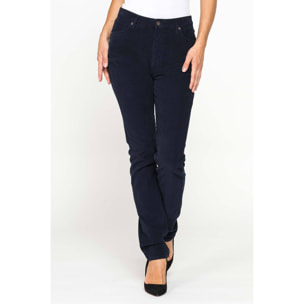 PANTALONE CINQUE TASCHE COMFORT FIT IN VELLUTO STRETCH 1000 RIGHE