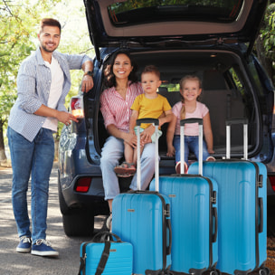 Juego De Maletas Rígidas Abs Itaca Havel Turquesa