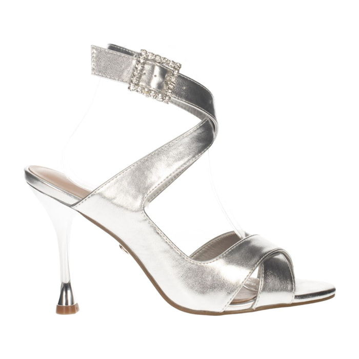 Sandali Donna Tata Italia Argentato