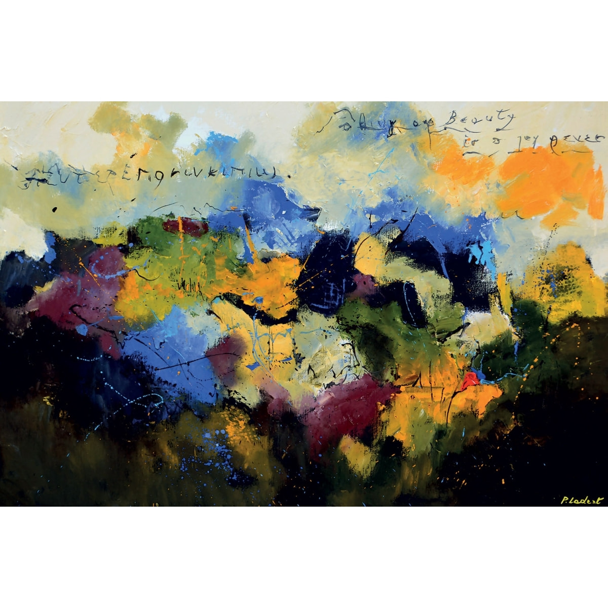 Tableau Tableau abstraite beauty codage Tableau plexiglas