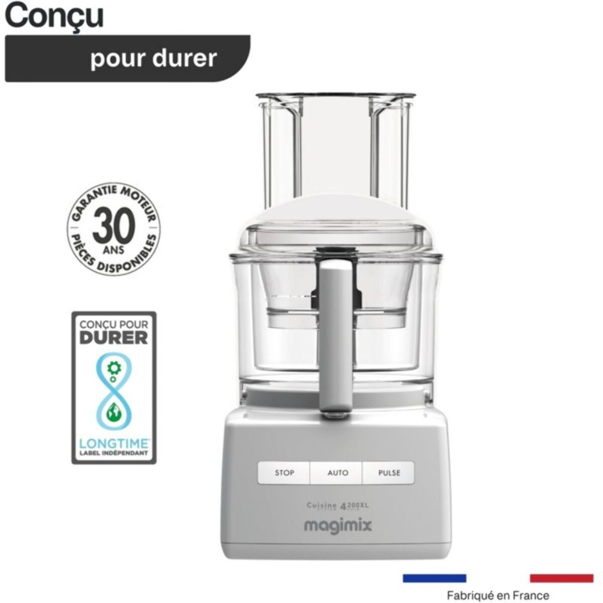Robot multifonction MAGIMIX CS4200 XL BLANC + PRESSE AGRUME 85426F