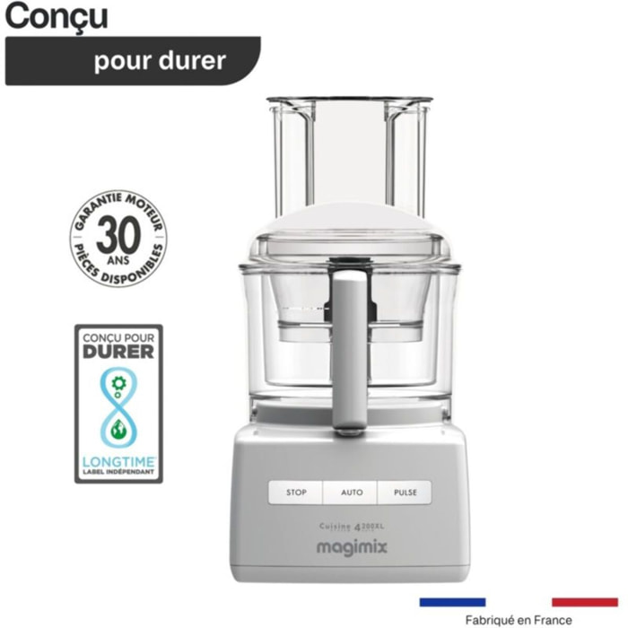 Robot multifonction MAGIMIX CS4200 XL BLANC + PRESSE AGRUME 85426F