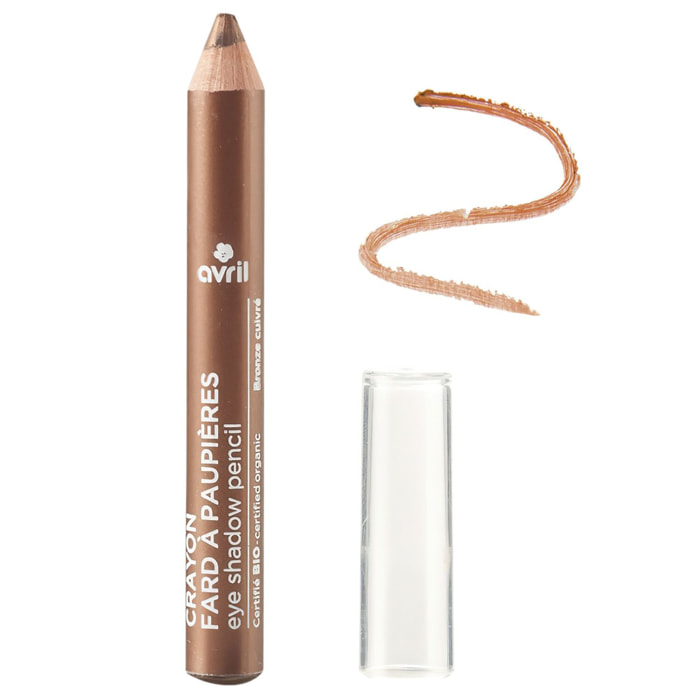 Fard à Paupières COSMOS Organic Ecocert - Crayon Fard à Paupières à l'Huile de Graine de Ricin Bio
