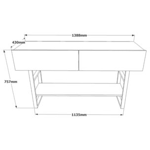 Console style industriel CARAT