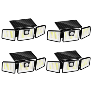 4 Projecteurs solaires sensor FALCON 800LM