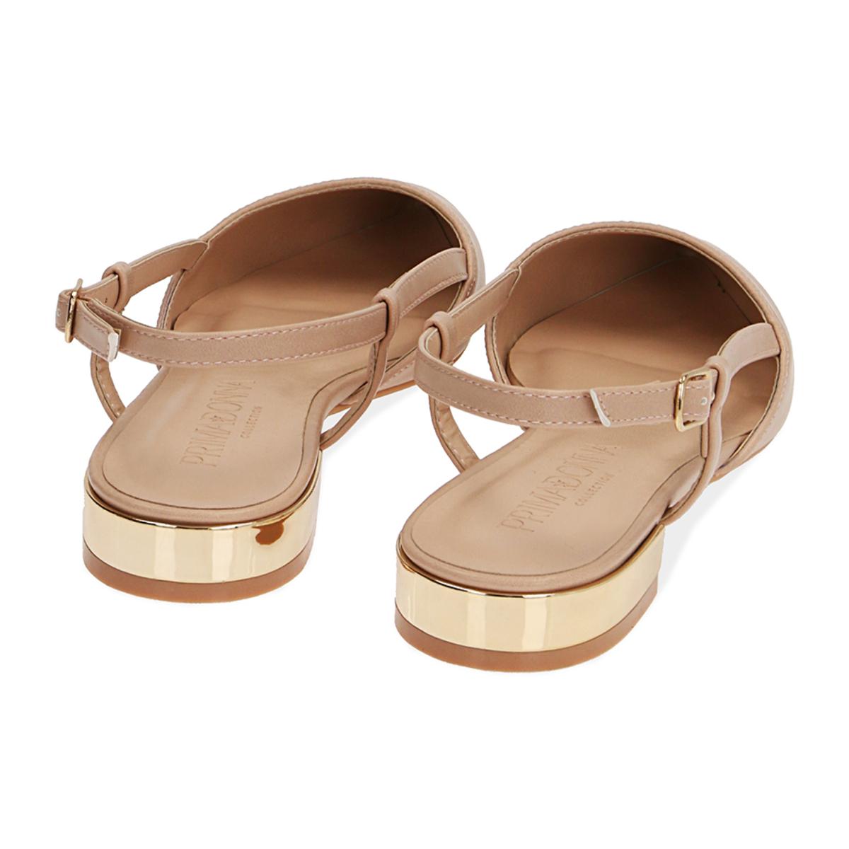 Ballerine slingback nude