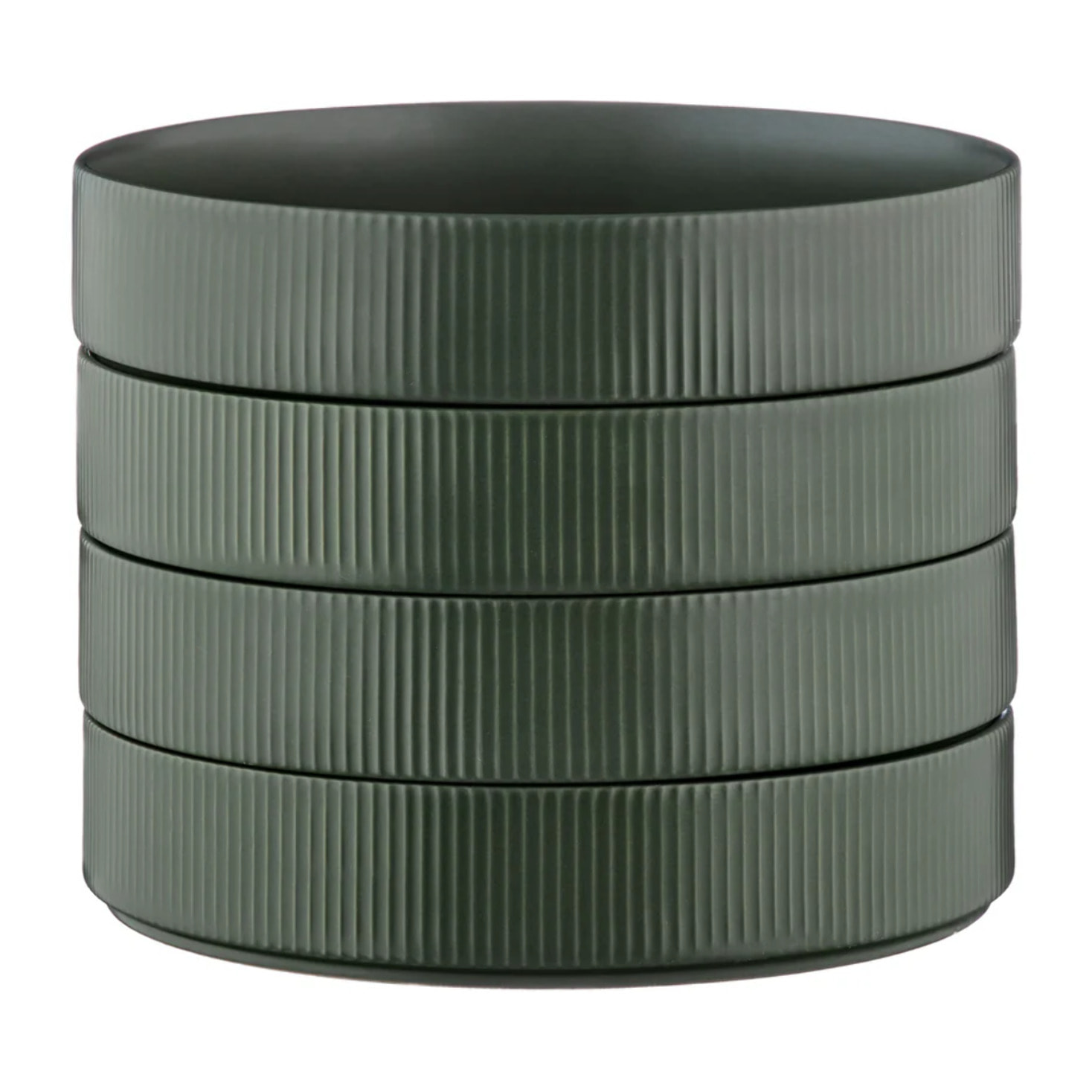 Assiette creuse SCANDI Ø21,5cm - 4 pièces - Olive