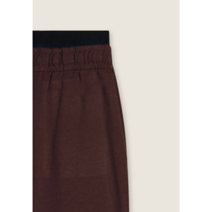 Pantaloni donna oversize con ricamo