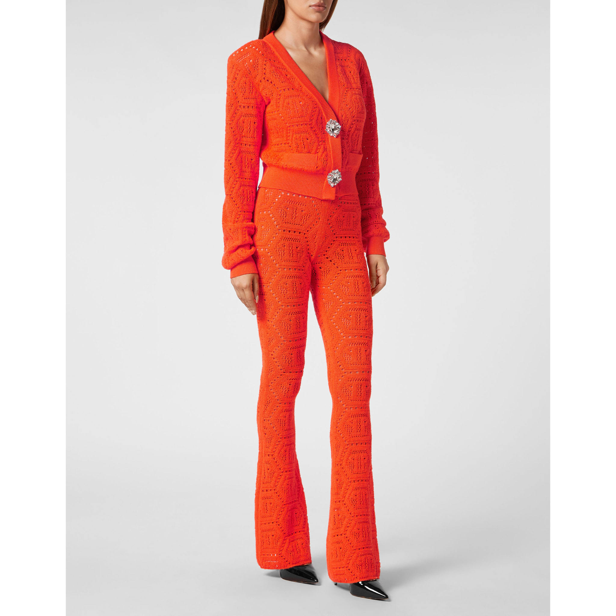 PHILIPP PLEIN Pantalones acampanados MONOGRAM