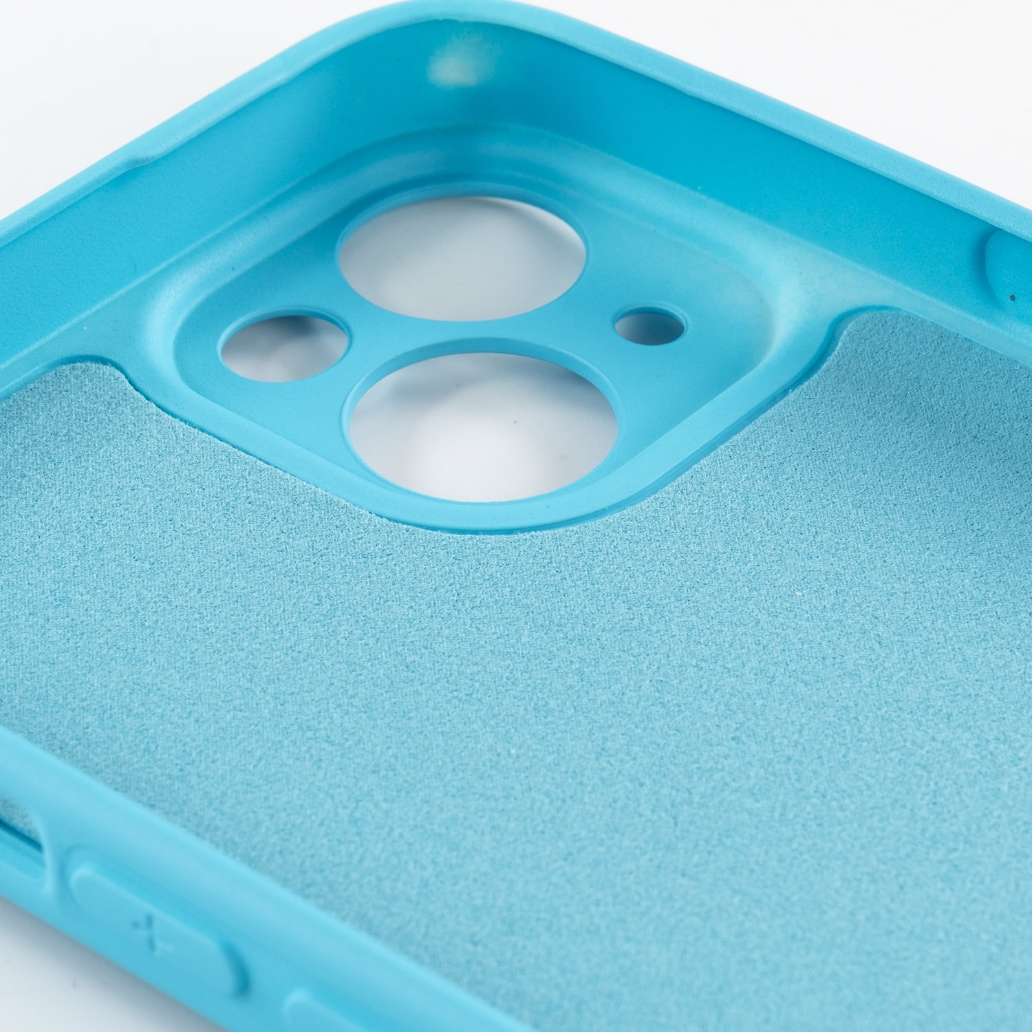 DAM Custodia  Essential in silicone con protezione per fotocamera per iPhone 12 Mini. Interno in morbido velluto. 6,7x1,02x13,43 cm. Colore blu
