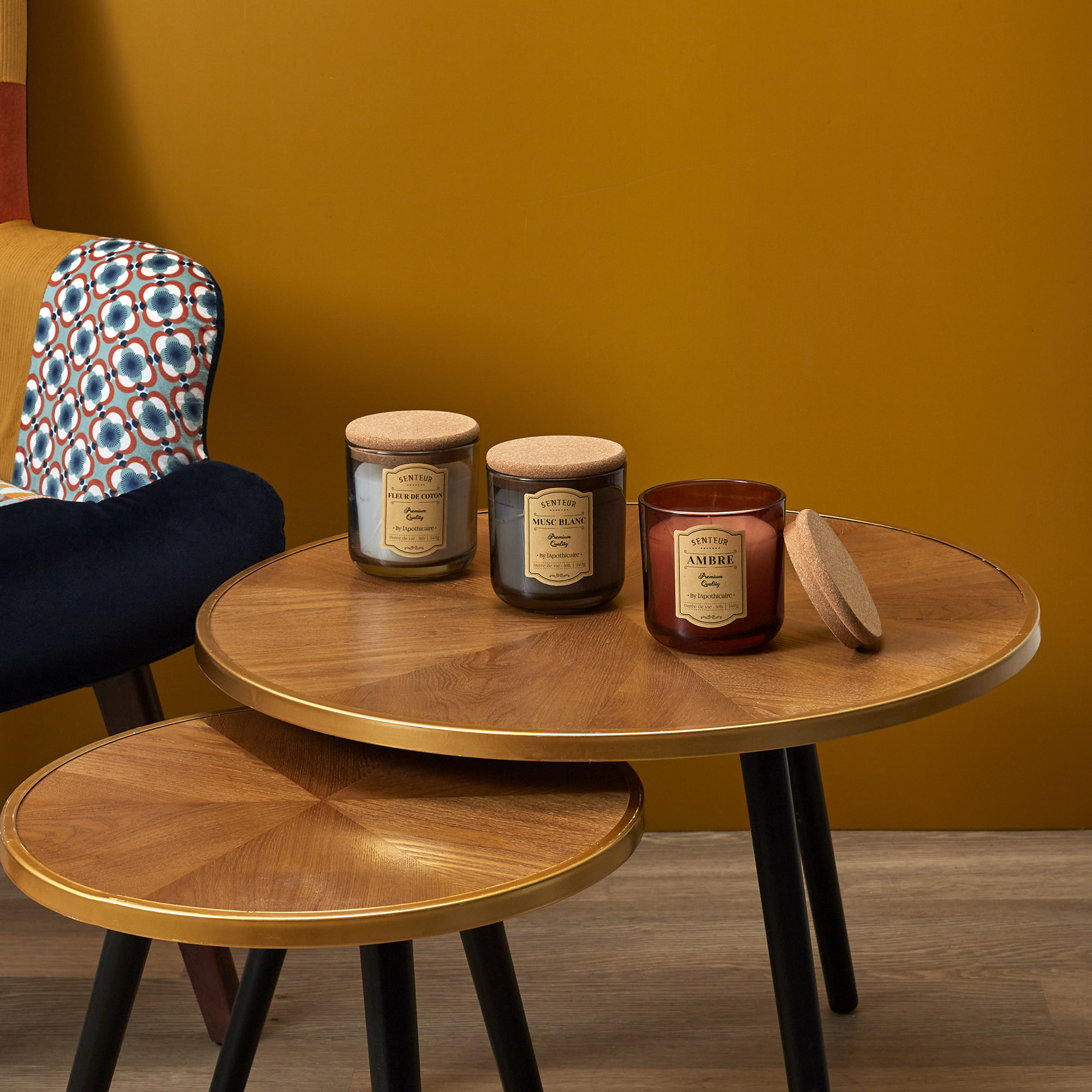 Bougie Parfumee Liege Apothicaire X3 Coffret