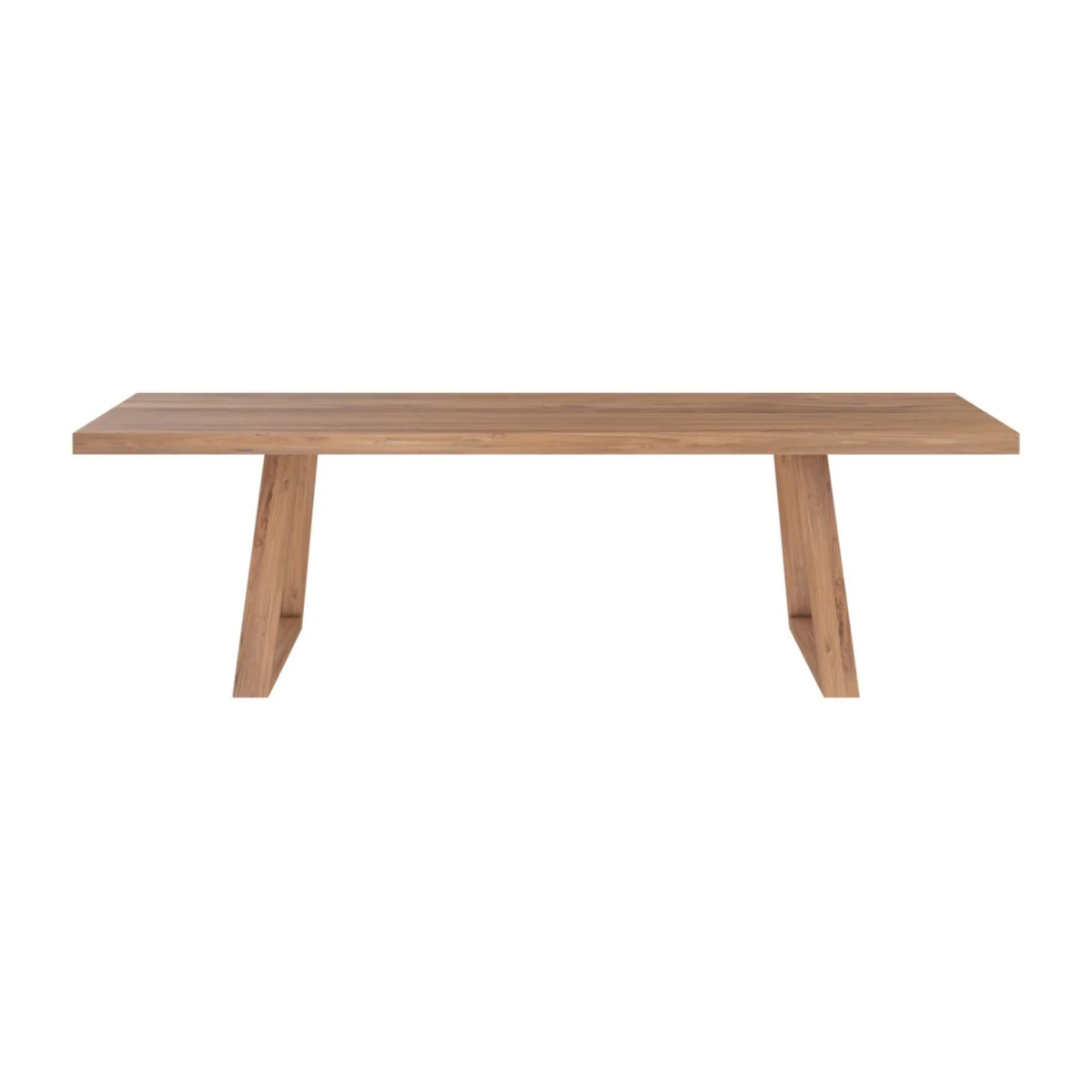 Table rectangulaire 10 personnes en bois de teck recyclé 260 cm - Marie