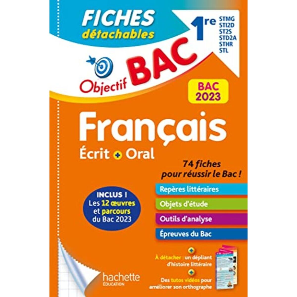 Pinçon, Amélie | Objectif BAC 2023 Fiches détachables Français 1res STMG - STI2D - ST2S - STL - STD2A - STHR, BAC 202 | Livre d'occasion