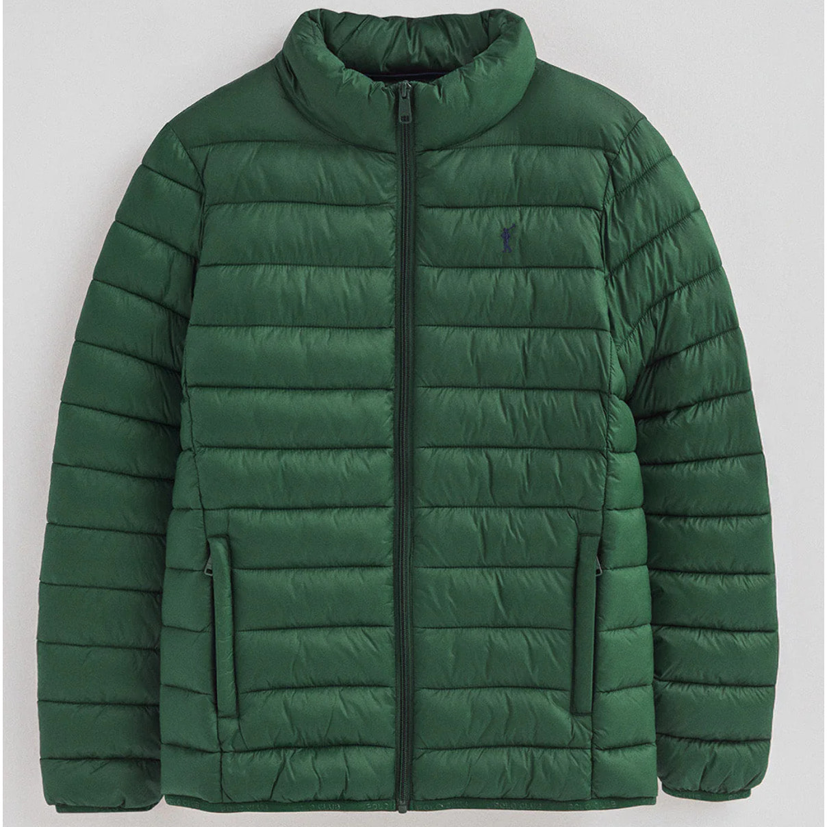 Chaqueta Chuck Embroidery verde botella con logo Rigby Go