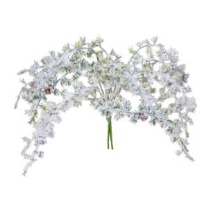 Abete rami innevato con pigne - Pezzi 6 - VERDE - Bianchi Dino SpA