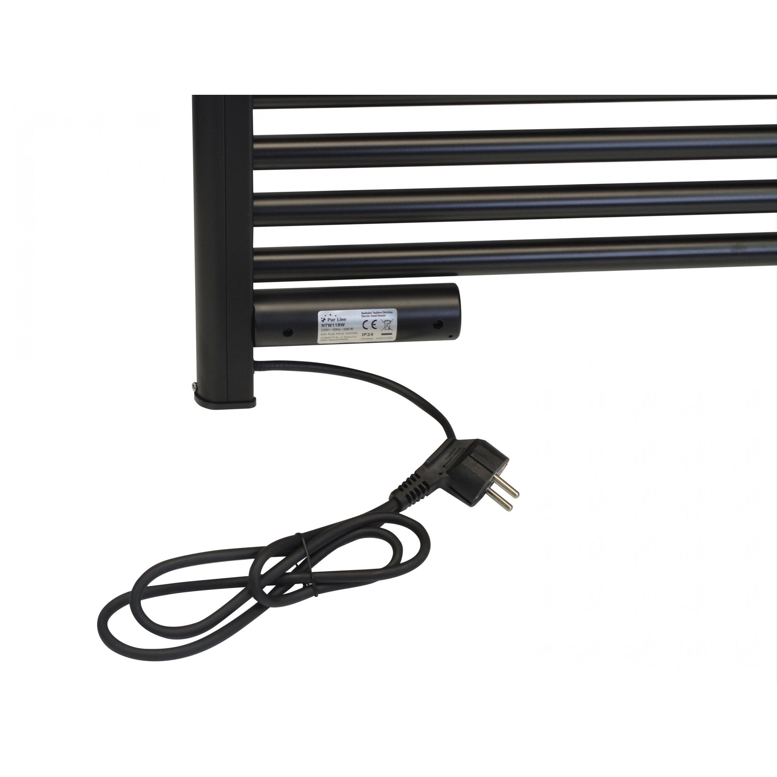 Toallero de aluminio 500 W con temporizador NTW-11B PURLINE 500 W