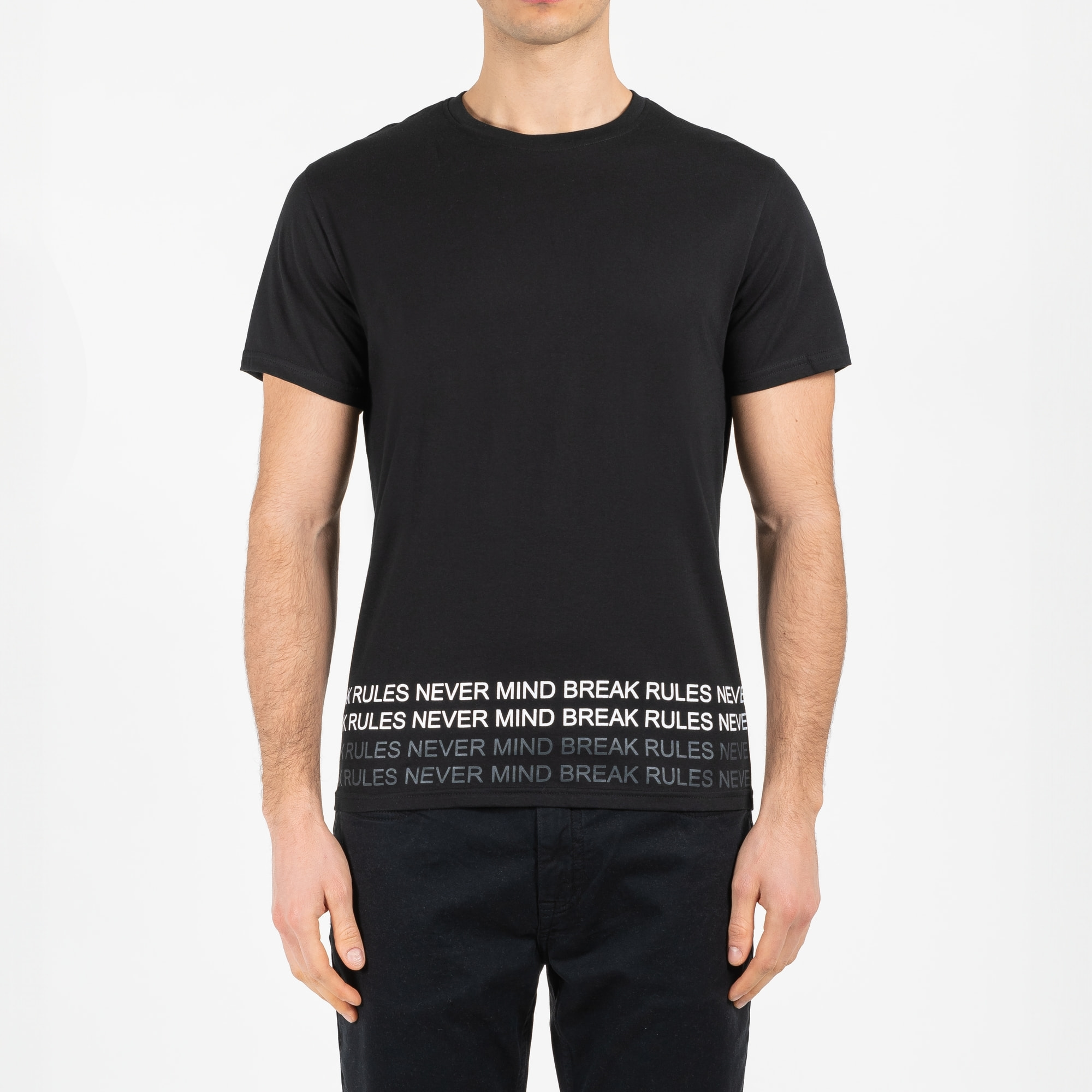 T-shirt jersey cotone organico con stampa narrow fit