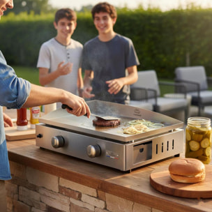 PLANCHA LUMA GAZ 260 INOX - LE MARQUIER