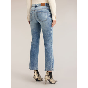Motivi - Jeans kick flare en denim stone washed - Light - blue