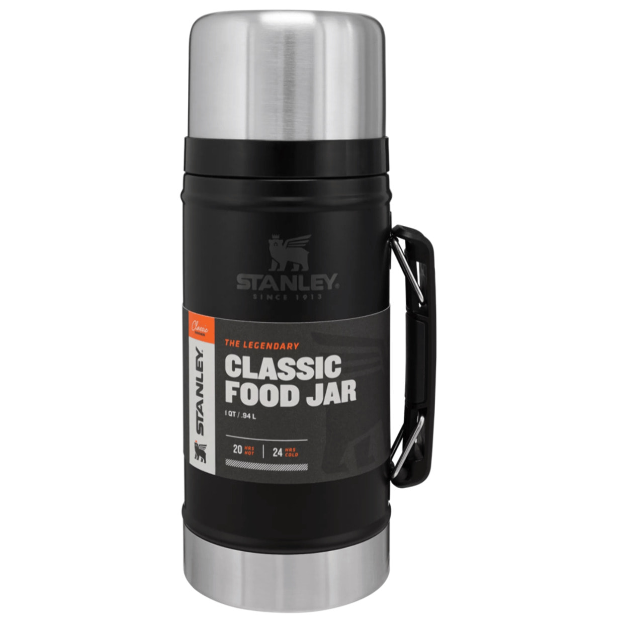 Thermos Alimenti - 0,94L - CLASSIC LEGENDARY FOOD JAR - Matte Black Pebble