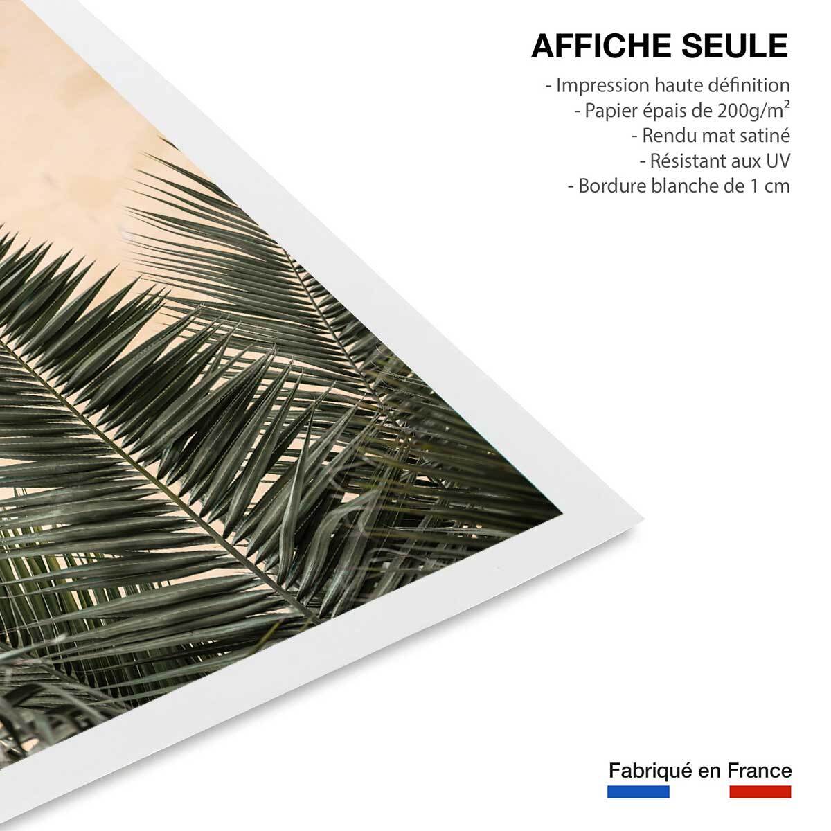 Poster sandy palme Affiche seule