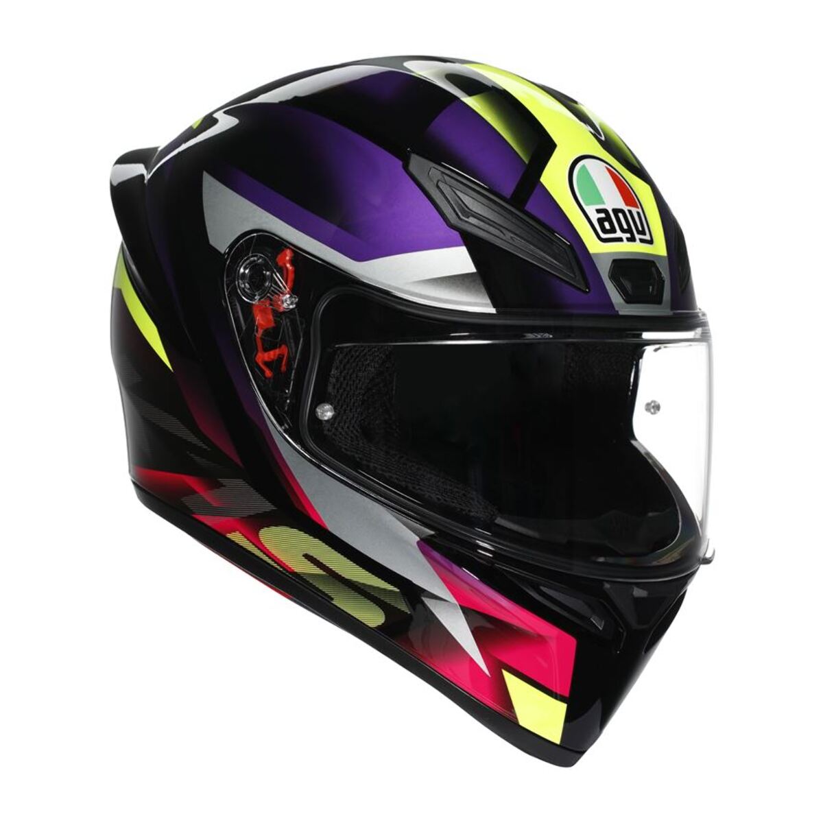 CASCO AGV K1 S AGV E2206 FASTLAP BLACK/PURPLE/PINK