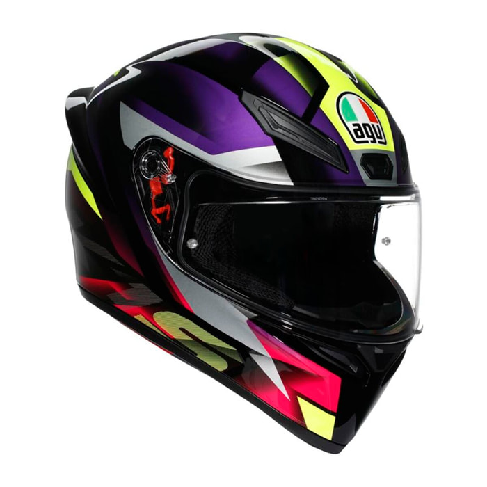 CASCO AGV K1 S AGV E2206 FASTLAP BLACK/PURPLE/PINK