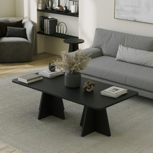 Table basse design noire INES