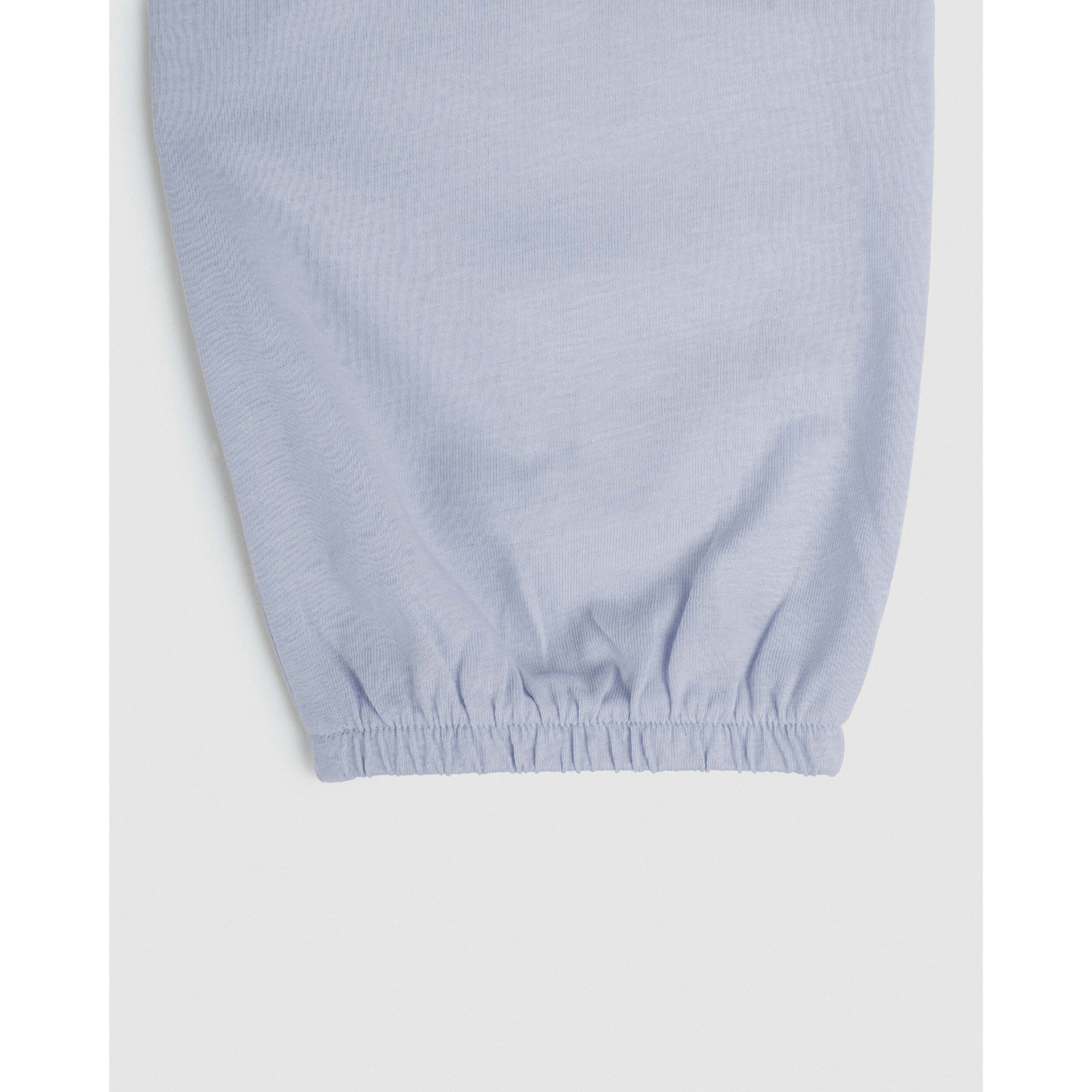 Pijama largo de algodón lazo azul agua