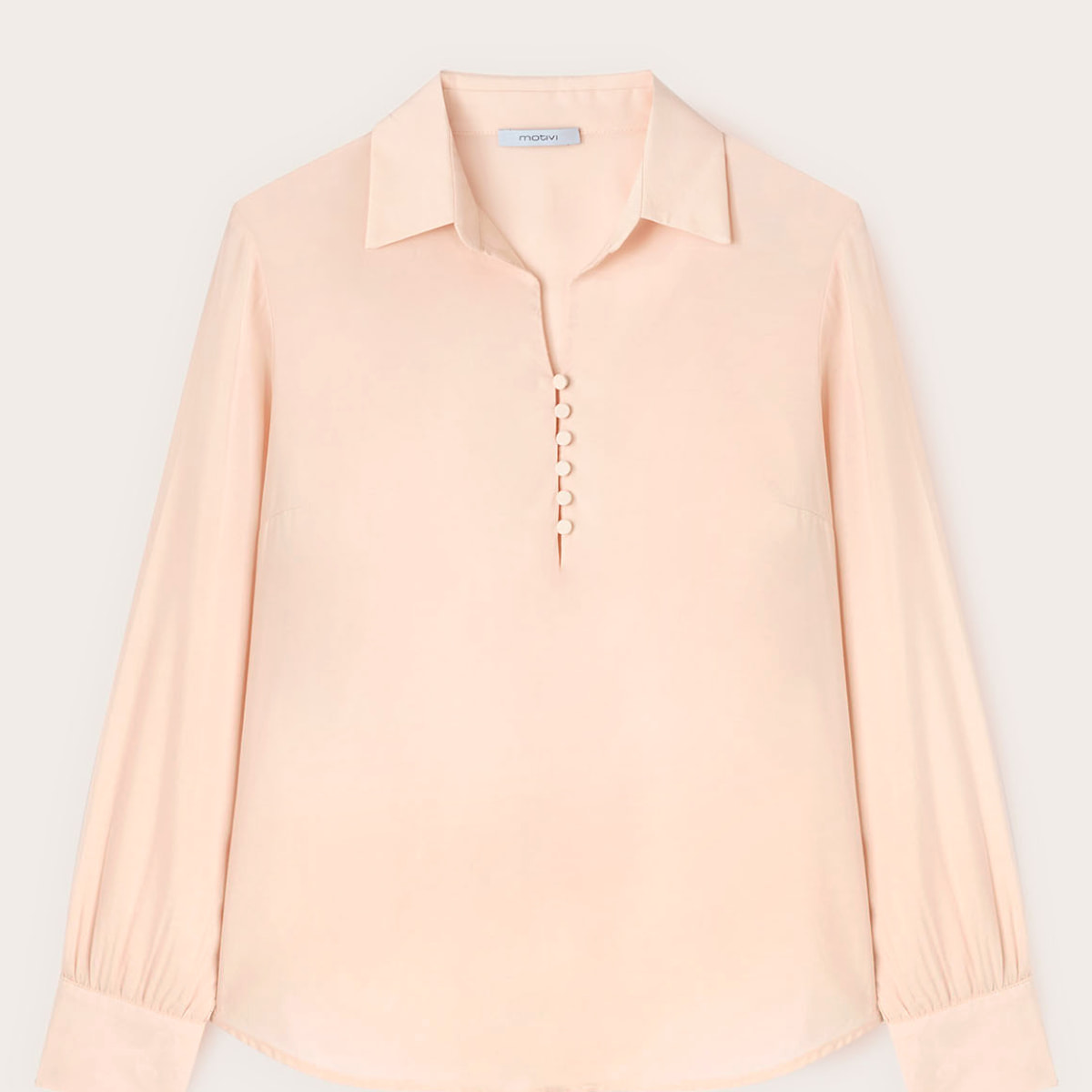 Motivi - Blusa con colletto in raso - Rosa